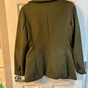 SHEIN Green Blazer Tailored Suit Jacket